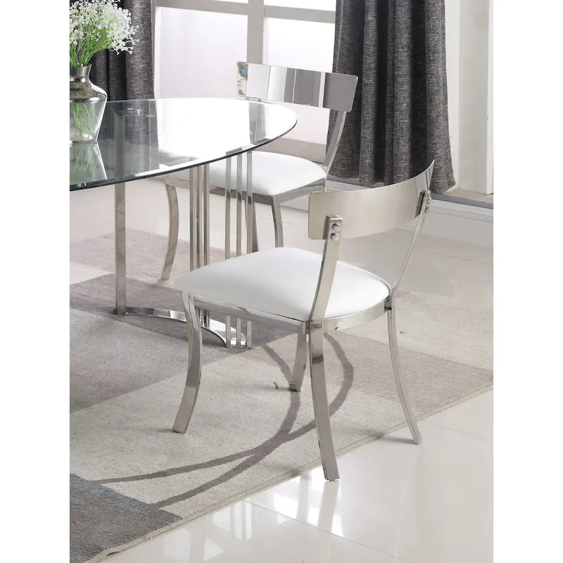 Somette Melanie Curved Back Dining Chair, Set of 2