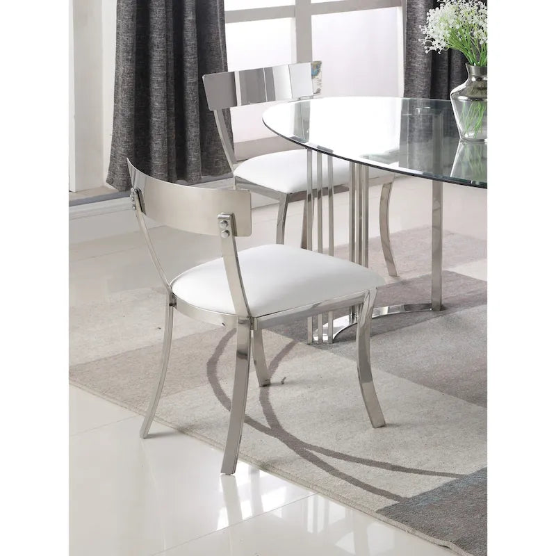 Somette Melanie Curved Back Dining Chair, Set of 2