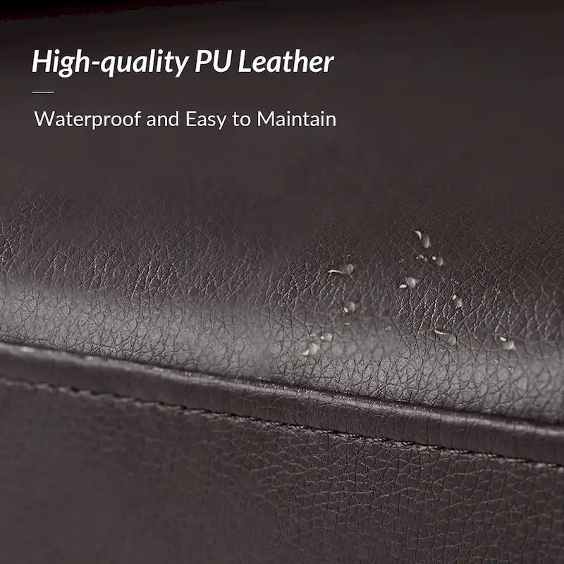 Haley Modern Swivel Barrel Faux Leather Chair with Solid Wood Base Set of 2 by HULALA HOME