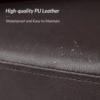 Haley Modern Swivel Barrel Faux Leather Chair with Solid Wood Base Set of 2 by HULALA HOME