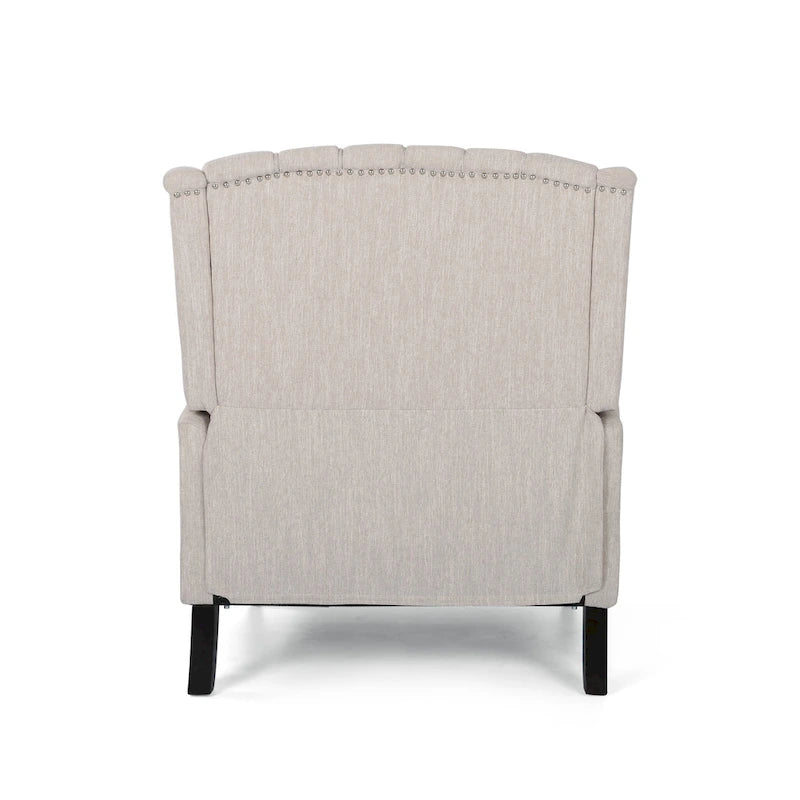Apaloosa Oversized Tufted Fabric Oversized Pushback Recliner by Christopher Knight Home