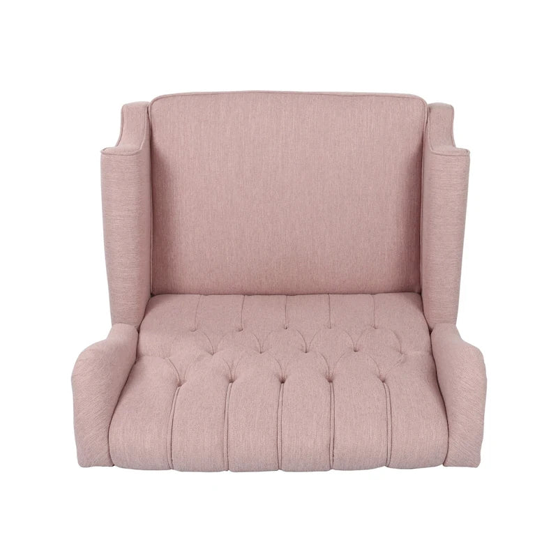 Apaloosa Oversized Tufted Fabric Oversized Pushback Recliner by Christopher Knight Home