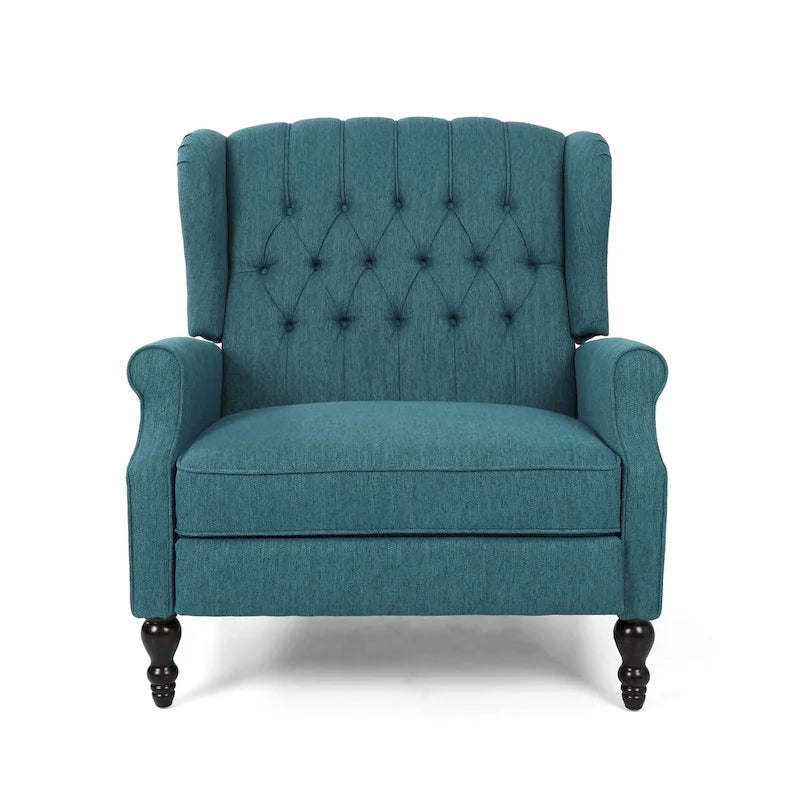 Apaloosa Oversized Tufted Fabric Oversized Pushback Recliner by Christopher Knight Home