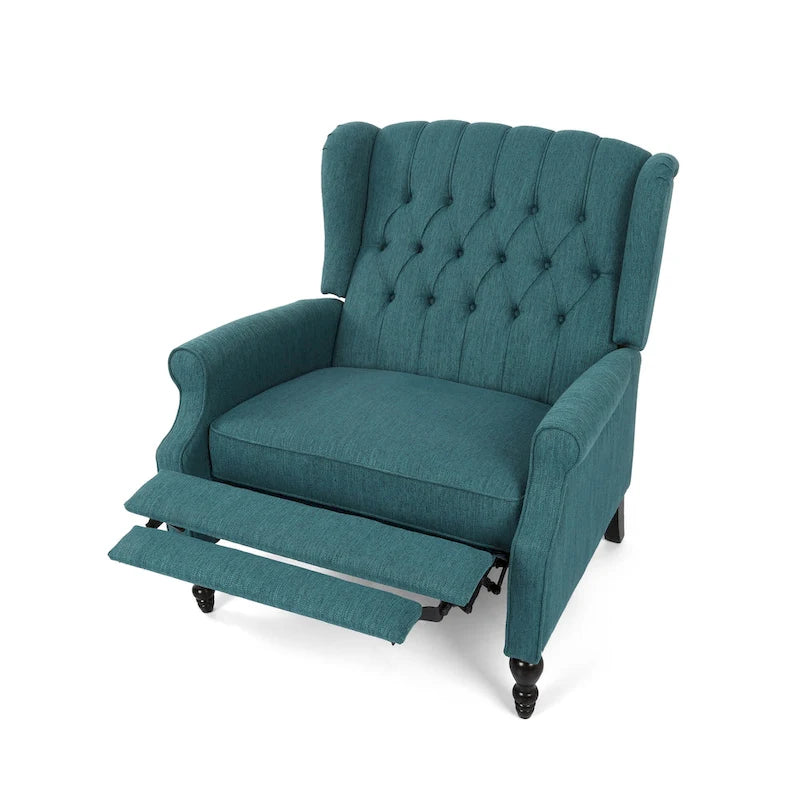 Apaloosa Oversized Tufted Fabric Oversized Pushback Recliner by Christopher Knight Home
