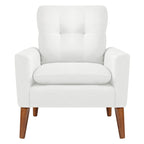 Homall Accent Chair Modern Fabric Upholstered Arm Chair Wood Legs Lounge Chair for Living Room