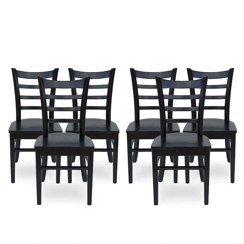 Prestage Rubberwood Dining Chairs (Set of 6) by Christopher Knight Home