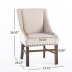 James Contemporary Upholstered Dining Chair by Christopher Knight Home