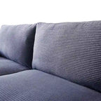 HOOOWOOO Mid-Century Modern Upholstered Sofa Couch with Rolled Pillows