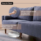 HOOOWOOO Mid-Century Modern Upholstered Sofa Couch with Rolled Pillows