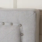 Virgil Queen-size Upholstered Tufted Bed by Christopher Knight Home