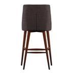 Sasha Espresso Barrel Back Counter Stools (Set of 2) iNSPIRE Q Modern