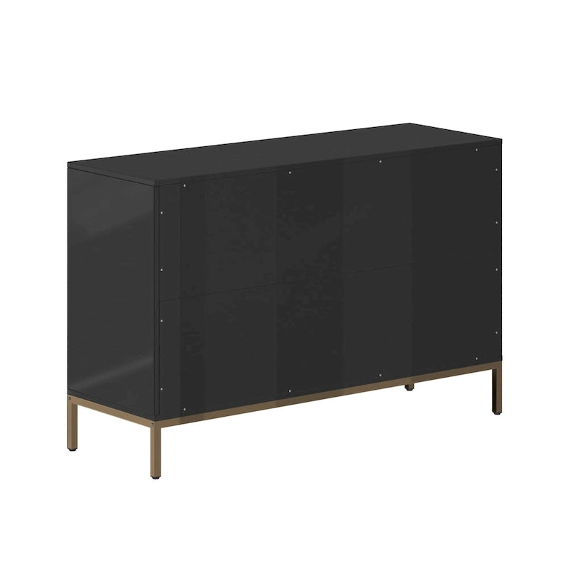 Clihome Wooden Storage 6 Drawer Double Dresser for Bedroom