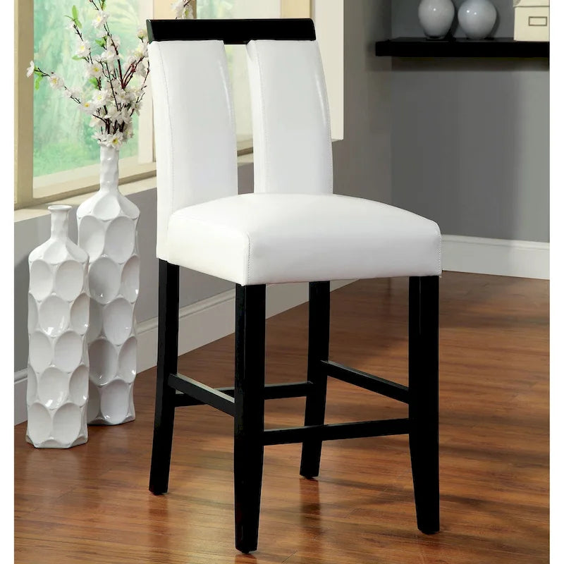 Blanton Modern Black Wood 9-Piece Counter Height Dining Set by Furniture of America