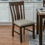 Stokes Brown Wooden 6-Piece Dining Set