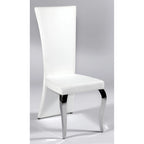Somette Tabitha White Rectangle High Back Dining Chair (Set of 2)