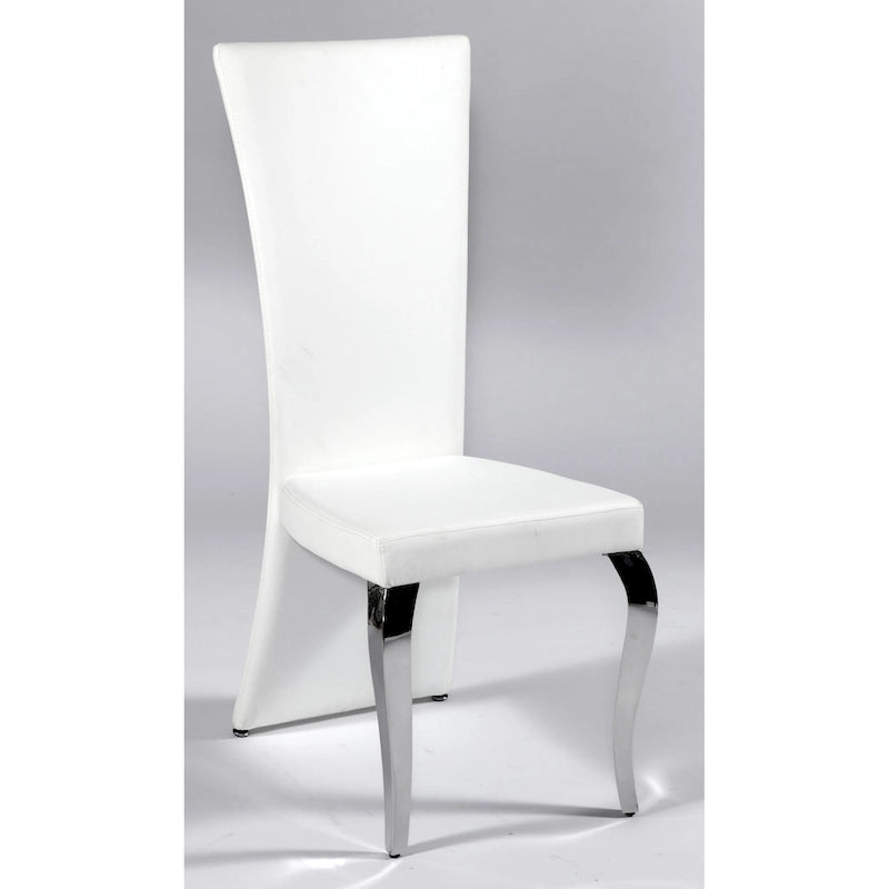 Somette Tabitha White Rectangle High Back Dining Chair (Set of 2)