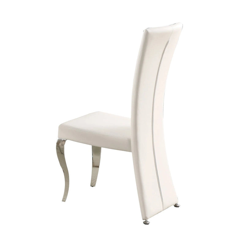 Somette Tabitha White Rectangle High Back Dining Chair (Set of 2)