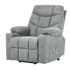 Moasis Grey Fabric Power Lift Recliner Chair for Elderly