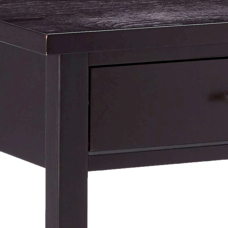 Entryway Console Sofa Occasional Table with Drawers, Espresso