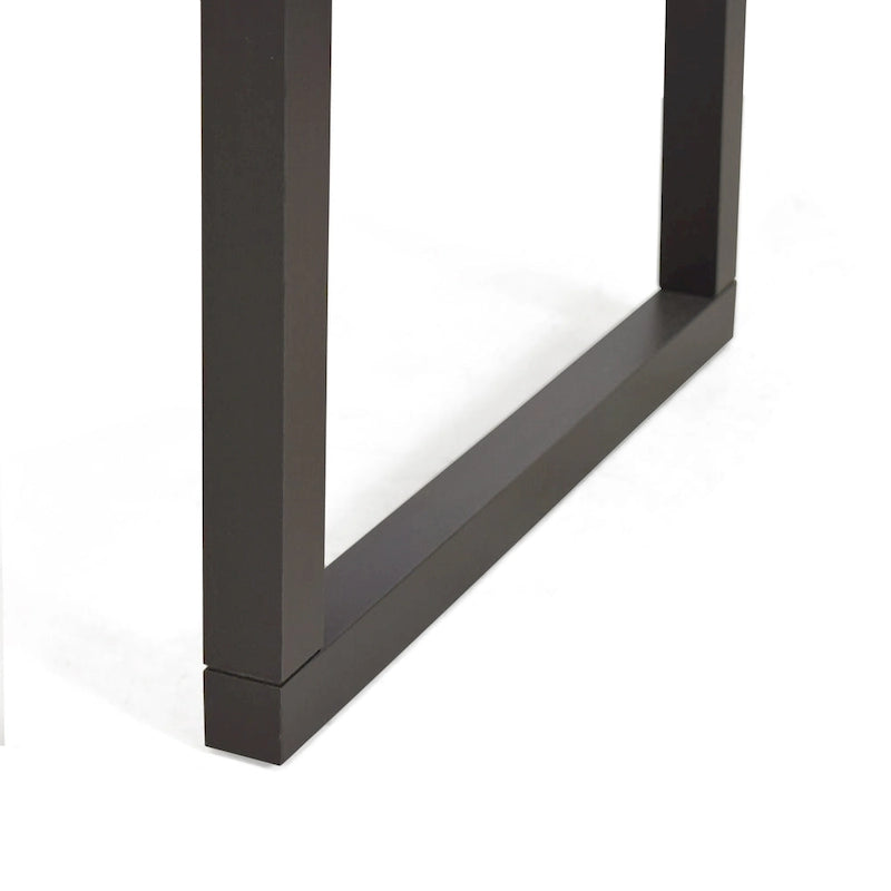 Steve Silver Joliet Live Edge Distressed Cherry and Ebony Console Bar Table