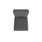 HomePop Rounded Back Upholstered Dining Chair-Black Woven (set of 2)