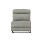 Signature Design by Ashley Colleyville Gray 4-Piece Power Reclining Sectional with Chaise - 140W x 65D x 39H