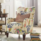 Palma 32 Floral Upholstered Arm Chair by Jennifer Taylor Home