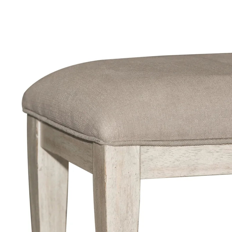 Heartland Antique White Tobacco Bed Bench