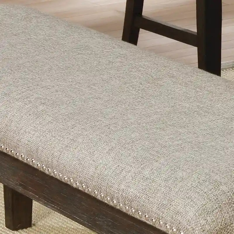 The Gray Barn Ruddy Road Farmhouse 63-inch Rectangle Espresso Dining Bench