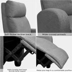 Homall Recliner Chair Fabric Single Living Room Sofa Recliner