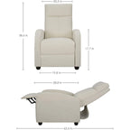 Homall Recliner Chair Fabric Single Living Room Sofa Recliner
