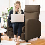 Homall Recliner Chair Fabric Single Living Room Sofa Recliner