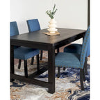 Roundhill Furniture Muzzi Contemporary 6-Piece Dining Set, Dining Table with 4 Stylish Chairs and a Bench