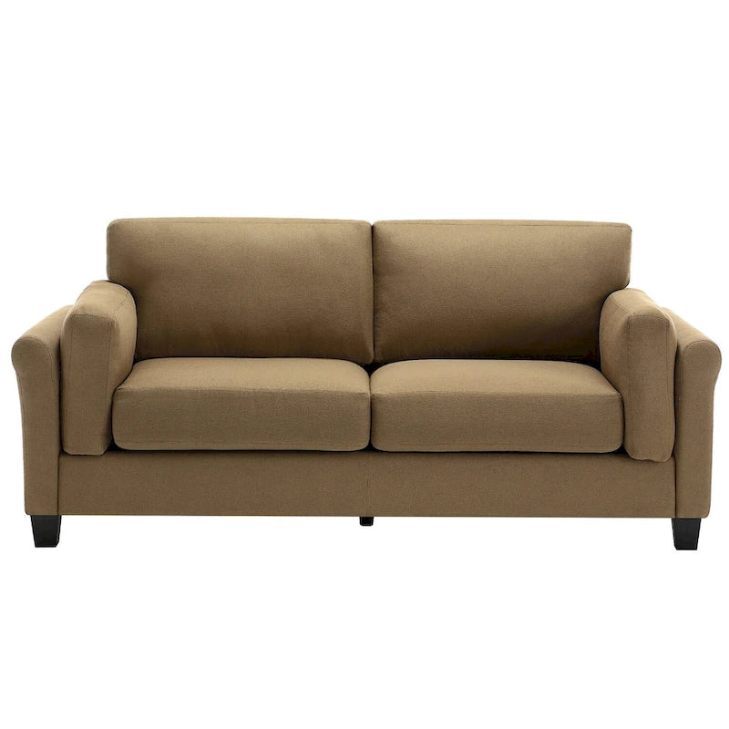 Morden Fort Modern Double Arm Sofa,Deep Seat Couch,Pillowed Back Cushions,Durable Upholstered Fabric