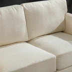 Morden Fort Modern Double Arm Sofa,Deep Seat Couch,Pillowed Back Cushions,Durable Upholstered Fabric
