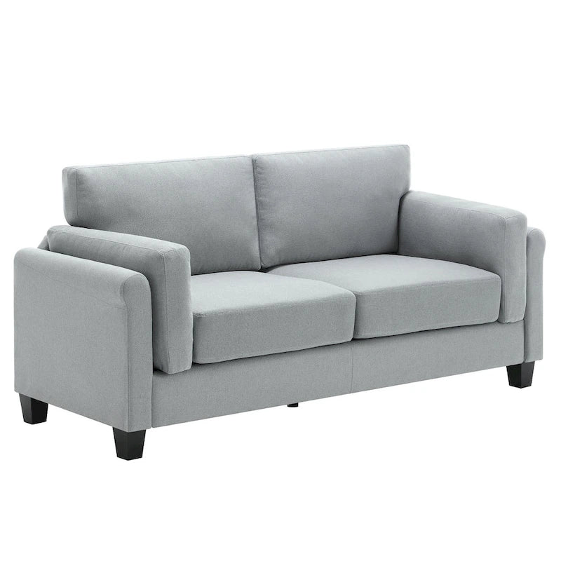 Morden Fort Modern Double Arm Sofa,Deep Seat Couch,Pillowed Back Cushions,Durable Upholstered Fabric