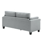 Morden Fort Modern Double Arm Sofa,Deep Seat Couch,Pillowed Back Cushions,Durable Upholstered Fabric