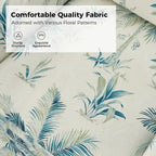 Alois Floral Slipcover Swivel Accent Chair with Removable Cushion Set of 2 by HULALA HOME