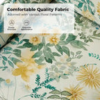 Alois Floral Slipcover Swivel Accent Chair with Removable Cushion Set of 2 by HULALA HOME