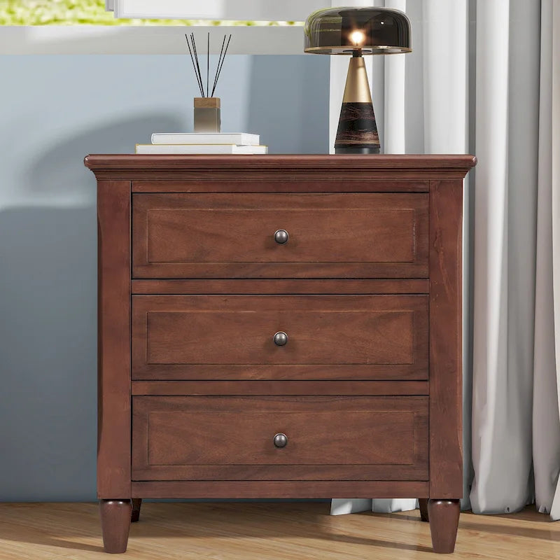 3-Drawer Wood Cabinet