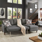 Parker Convertible Sofa with Right Facing Storage Chaise by iNSPIRE Q Modern