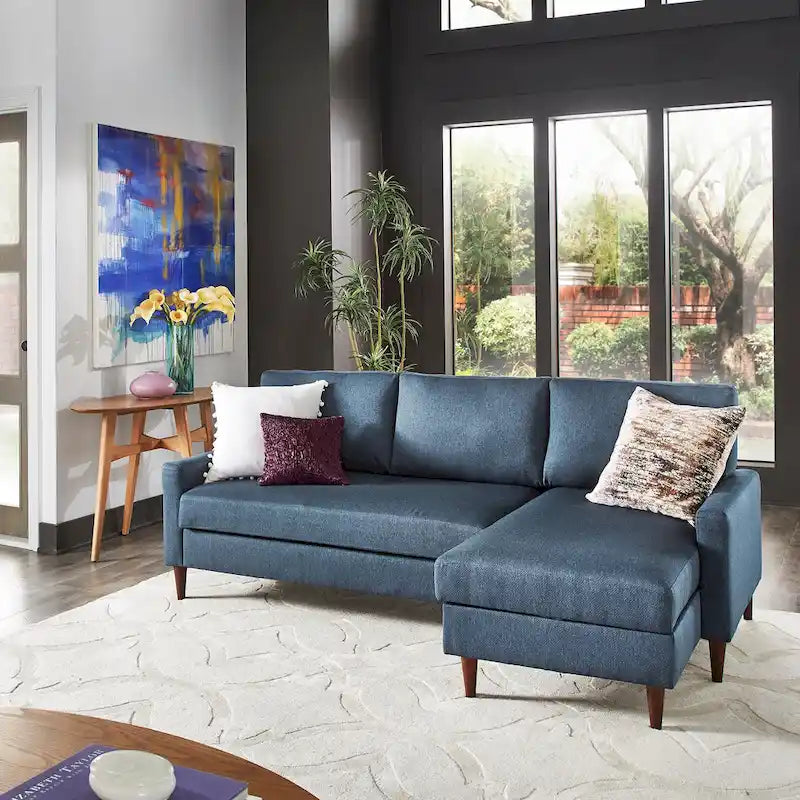 Parker Convertible Sofa with Right Facing Storage Chaise by iNSPIRE Q Modern