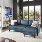 Parker Convertible Sofa with Right Facing Storage Chaise by iNSPIRE Q Modern