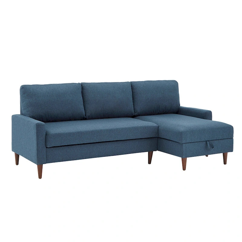 Parker Convertible Sofa with Right Facing Storage Chaise by iNSPIRE Q Modern