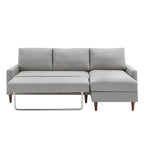 Parker Convertible Sofa with Right Facing Storage Chaise by iNSPIRE Q Modern