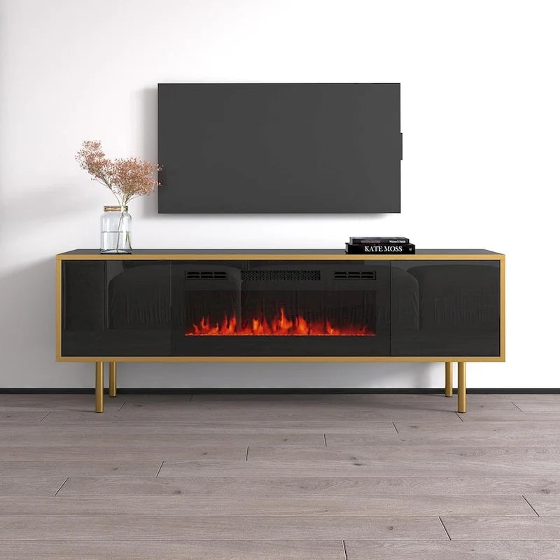 Goldie BL-EF Electric Fireplace 65 TV Stand