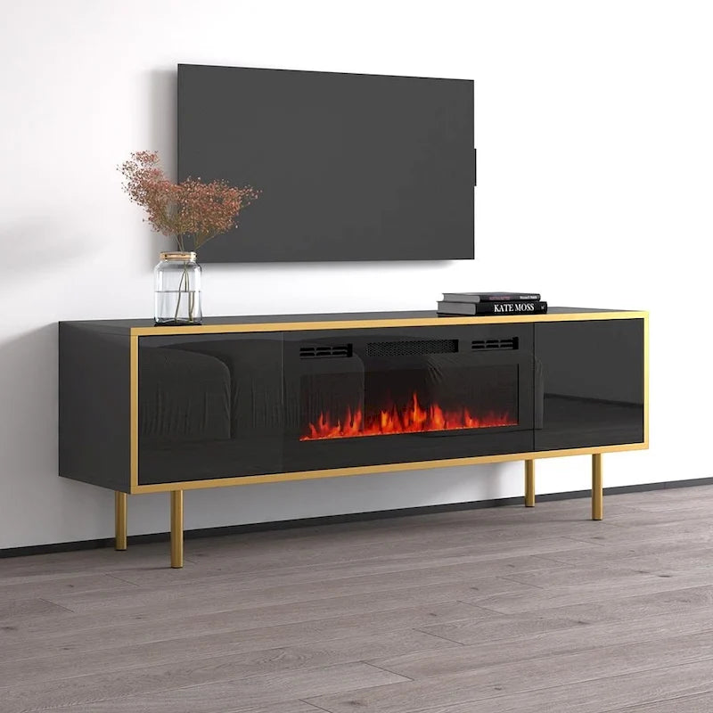 Goldie BL-EF Electric Fireplace 65 TV Stand