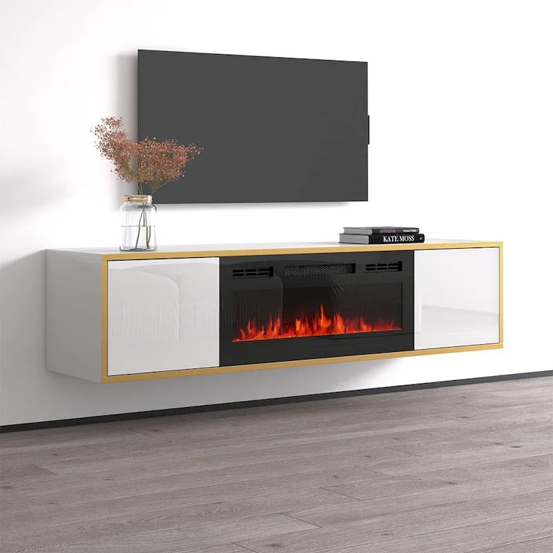 Goldie BL-EF Electric Fireplace 65 TV Stand