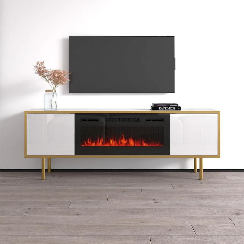 Goldie BL-EF Electric Fireplace 65 TV Stand