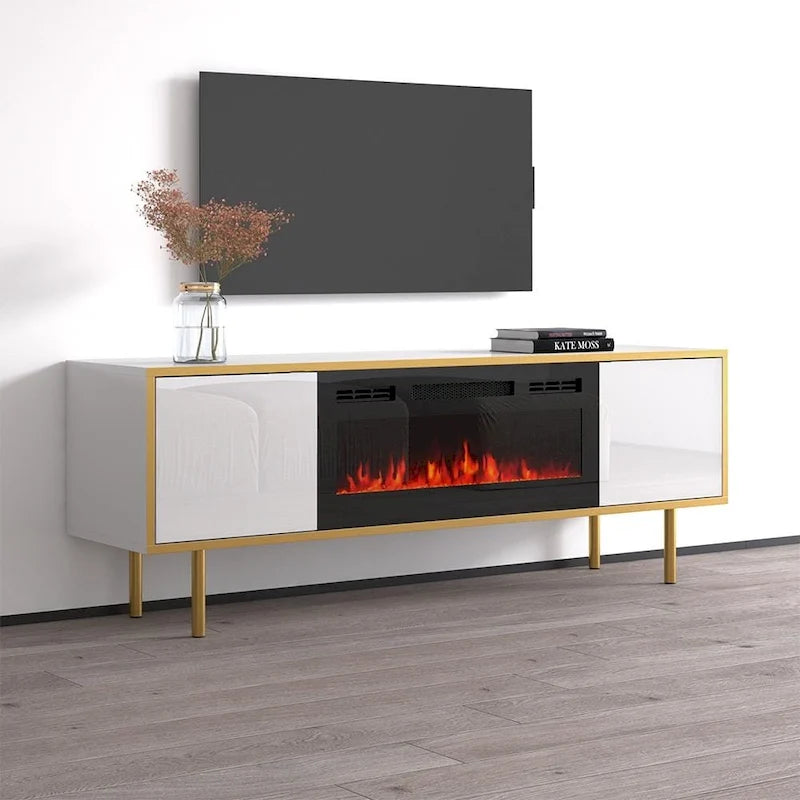 Goldie BL-EF Electric Fireplace 65 TV Stand